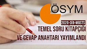 2020-DİB-MBSTS Soru Kitapçığı Yayımlandı