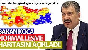Bakan Koca normalleşme haritasını paylaştı!