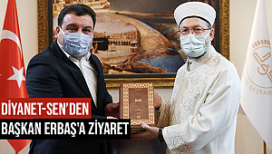 Diyanet-Sen den Başkan ERBAŞ'a Ziyaret