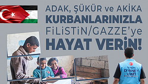 TDV, Filistin için kurban yardım kampanyası başlattı