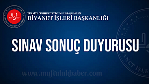 Cami Rehberliği Sınav Sonuçları Açıklandı