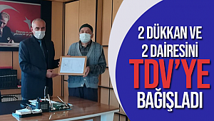 Hayırsever Vatandaştan TDV'ye Bağış