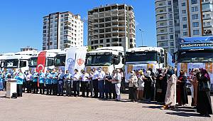 Kayseri’de, Suriye’ye 7 Tır Yardım