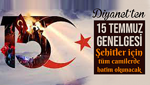 Şehitler için tüm camilerde hatim okunacak