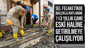 113 yıllık cami eski haline getirilmeye çalışılıyor
