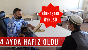 Bir başarı öyküsü: 4 ayda hafız oldu  
