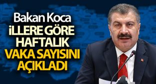 Bakan Koca, illere göre her 100 bin kişide görülen Covid-19 vaka sayılarını açıkladı