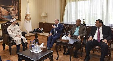 Erbaş,.ABD ve Kanadalı heyeti kabul etti.
