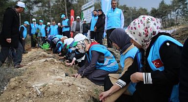 750 bin fidan toprakla buluştu
