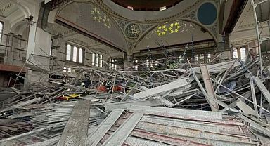 Cami İnşaatında İskele çöktü: 1 ölü, 19 yaralı