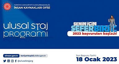 Ulusal Staj Programı 2023 yılı başvuruları başladı