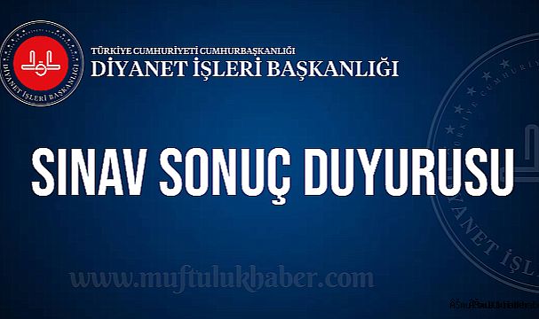 Sınav Sonuç Duyuru