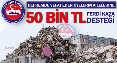 Diyanet-Sen'den 50 Bin TL Ferdi Kaza Desteği
