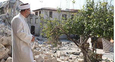 Erbaş, Hatay’da ncelemelerde bulundu