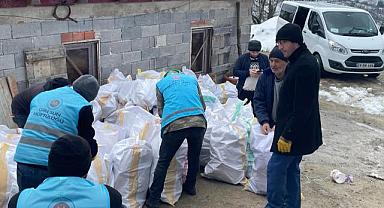 Giresundan Deprem bölgesine yakacak odun yardımı