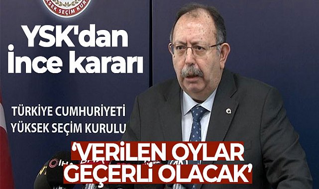 YSK'dan Muharrem İnce'ye verilen oylarla ilgili açıklama