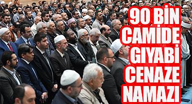90 bin camide gıyabı cenaze namazı kılındı