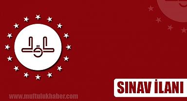Şube Müdürü Sınavı'Duyurusu