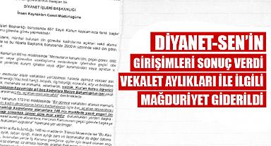 Vekalet Aylıkları ile İlgili Mağduriyet Giderildi
