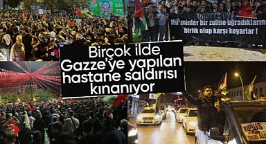 Yurt genelinde İsrail'in saldırısı protesto edildi
