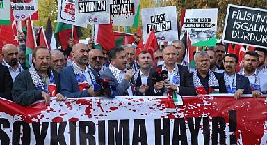 ABD Büyükelçiliği önünde protesto