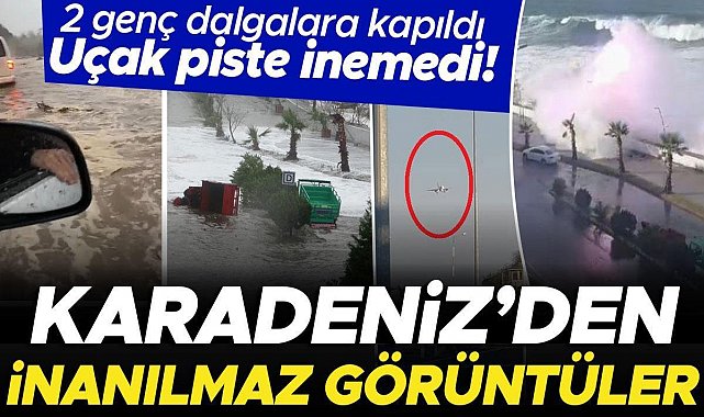 Fırtına ve sağanak hayatı felç etti!