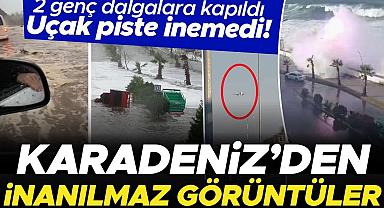 Fırtına ve sağanak hayatı felç etti!