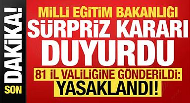 MEB sürpriz kararı duyurdu!