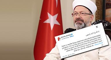 Erbaş'tan Hasan Kılıç Hocaefendi için başsağlığı mesajı