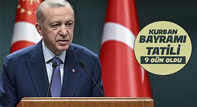 Kurban Bayramı Tatili 9 Gün Oldu