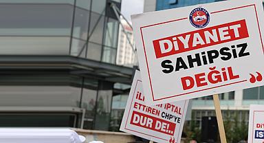 Diyanet-Sen'dan CHP Genel Merkezi önünde protesto