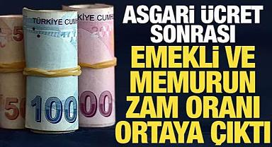 Asgari ücret sonrası memur ve emeklinin zam oranı ortaya çıktı