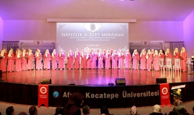 Afyonkarahisar'da 'Hafızlık İcazet Merasimi'