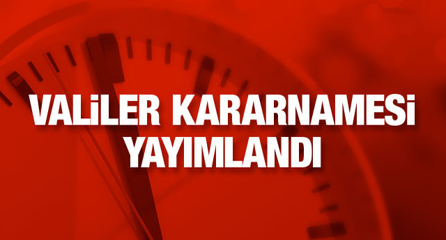 Valiler ve emniyet müdürler KHK'sı yayınlandı
