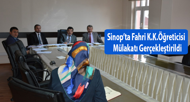Sinop’ta Fahri Kur’an Kursu Öğreticisi Alım Mülakatı