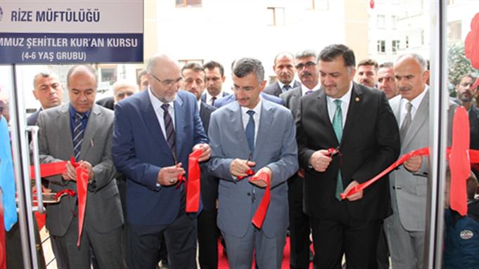 Rize de 15 Temmuz Şehitler Kur’an Kursu 4-6 Yaş Grubu Törenle Açıldı