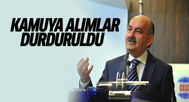 Bakan Müezzinoğlu: Kamuya alımları durdurduk
