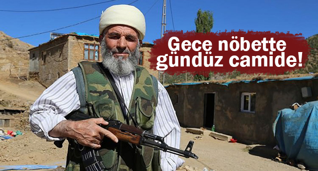 Gece nöbette gündüz camide!