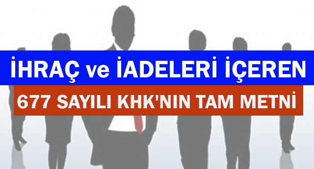677 sayılı KHK'nın tam metni