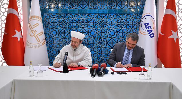Diyanet ile AFAD arasında işbirliği protokolü