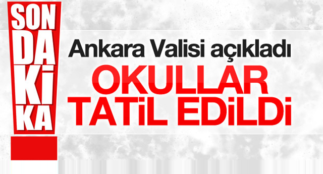 Ankara'da okullara kar tatili