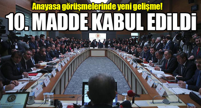 Anayasa görüşmelerinde flaş gelişme!