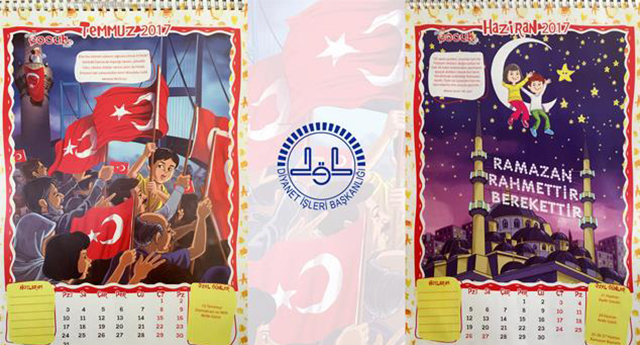15 Temmuz temalı 2017 yılı “Diyanet Çocuk Takvimi” hazır
