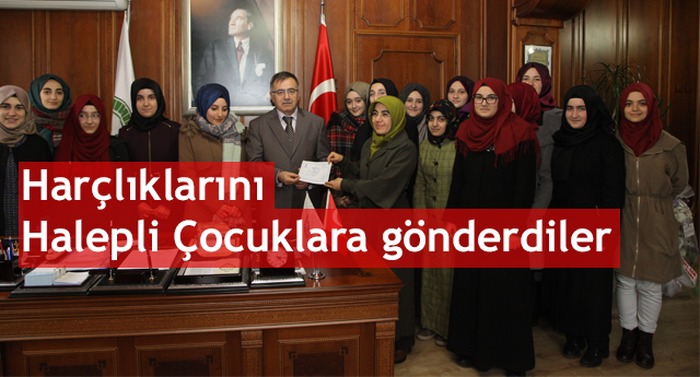 Okul Harçlıklarını Halepli Çocuklara gönderdiler