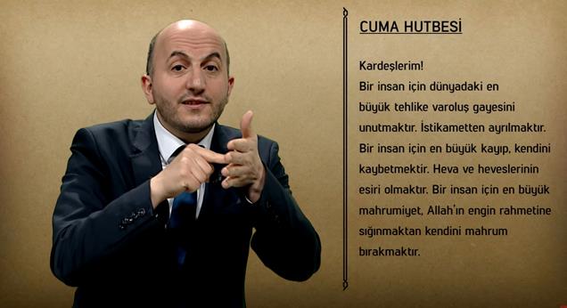 İşaret diliyle Cuma hutbesi