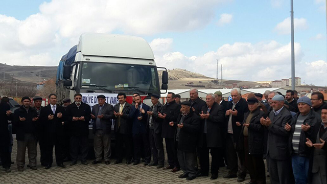 Boğazkale Müftülüğünden Suriyeye Yardım Tırı