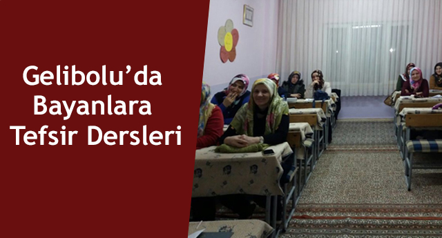 Gelibolu’da Bayanlara Tefsir Dersleri