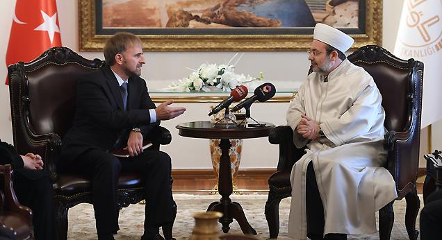 Başkan Görmez, Bosna Hersek Ankara Büyükelçisi Sadoviç’i kabul etti