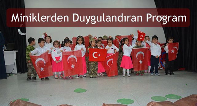 Miniklerden Duygulandıran Çanakkale Programı