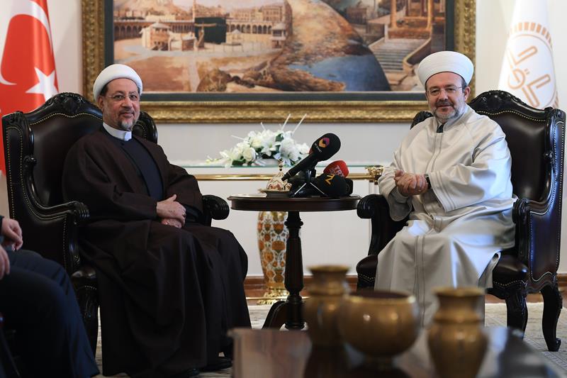 Irak Hac ve Umre Bakanı Atıyye, Diyanet İşleri Başkanı Görmez’i ziyaret etti…